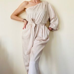 BCBGMAXAZRIA Puff Sleeve Jumpsuit $278